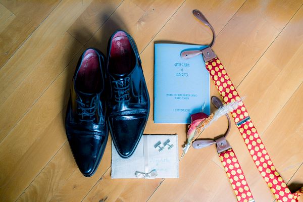 The elegance of the groom in morning suit