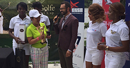 A tailored bespoke suit branded Messori as the first prize at the international golf tournament Villas & Golfe International Cup. 