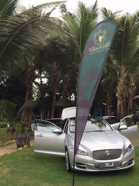 A tailored bespoke suit branded Messori as the first prize at the international golf tournament Villas & Golfe International Cup. 