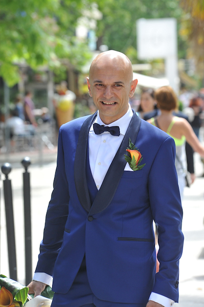 Abito sposo su misura in Tasmania Blu di Loropiana