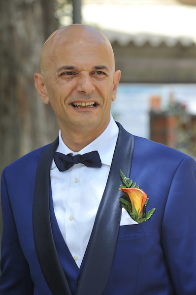 Abito sposo su misura in Tasmania Blu di Loropiana