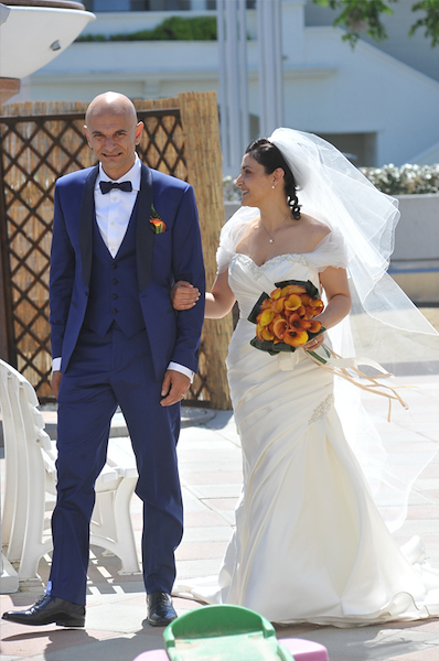 Abito sposo su misura in Tasmania Blu di Loropiana