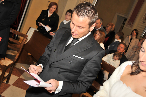 Double-breasted tailored froom suit