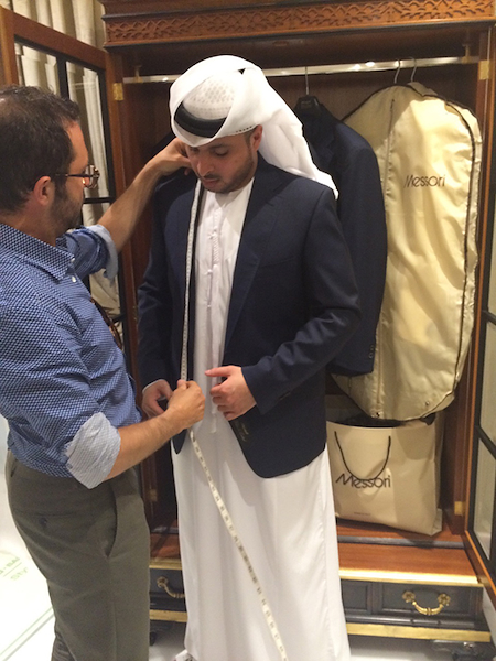 Made-to-measure tailoring in Dubai