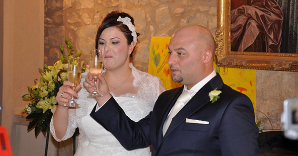 Made to measure three-piece groom suit