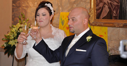 Made to measure three-piece groom suit