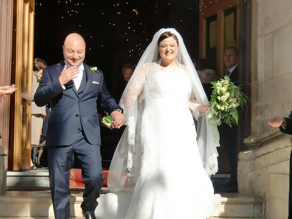 Made to measure three-piece groom suit