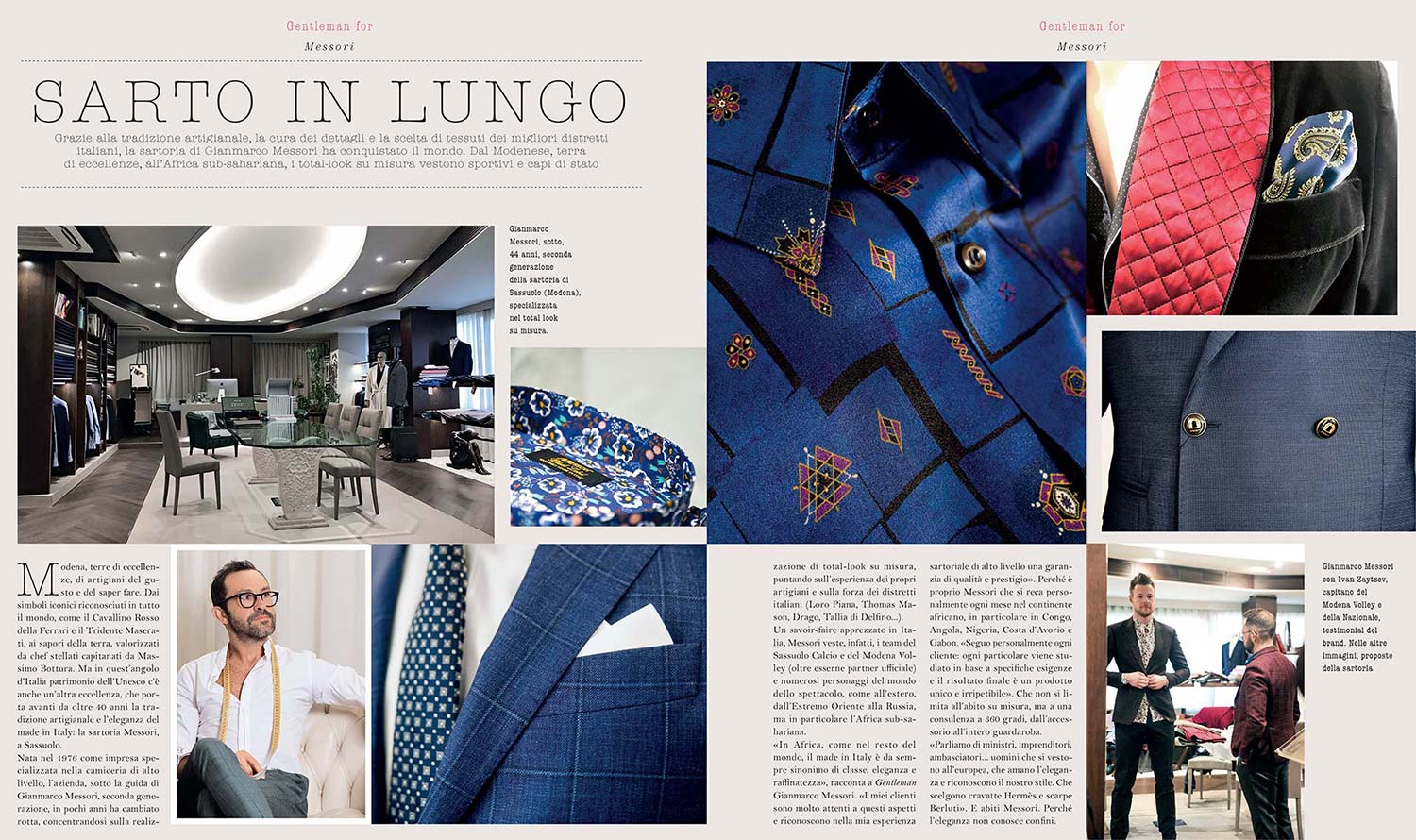 Messori sulla rivista Gentleman