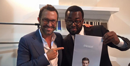 The Angolan  actor Borges Macula wears Messori 