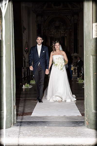 Tight su misura per sposo in lana seta