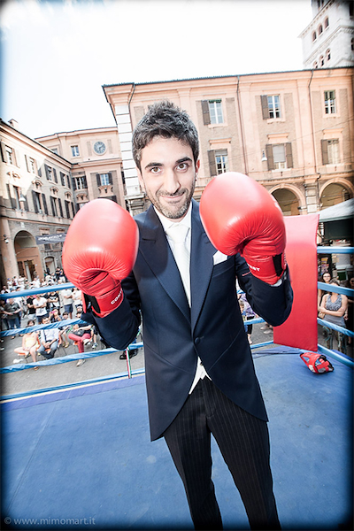 Tight su misura per sposo in lana seta